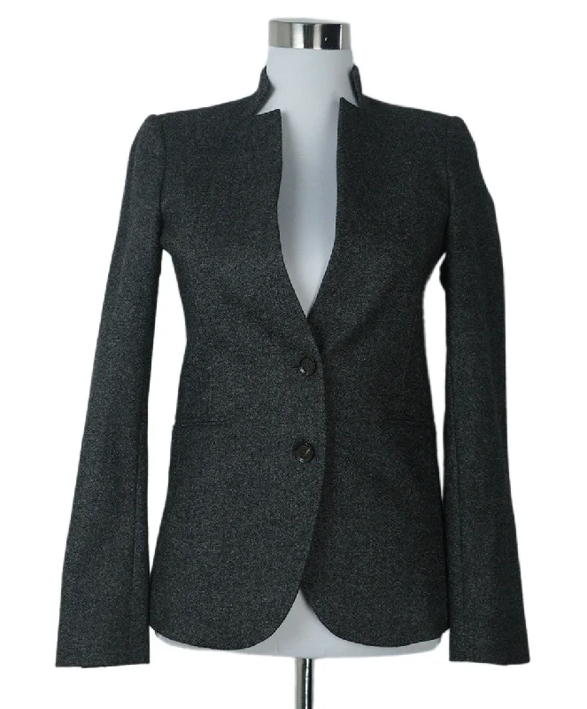Laid-Back Style Gucci Charcoal Wool Jacket sz 2