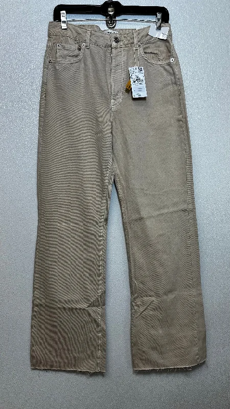 Versatile Wardrobe Ivory Jeans Wide Leg Mng, Size 8