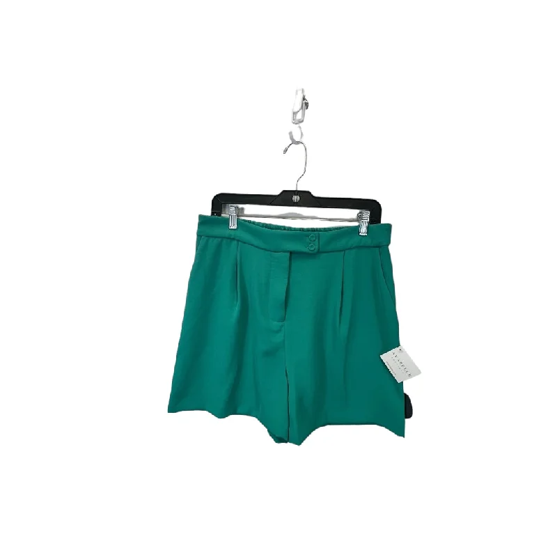 Cozy Apparel Green Shorts Skies Are Blue, Size L