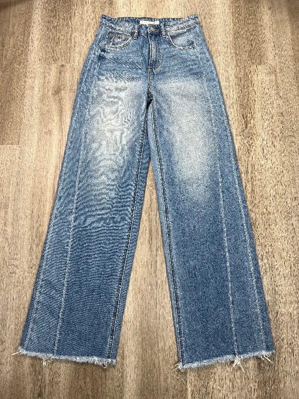 Versatile Outfits Jeans Wide Leg By Altard State In Blue Denim, Size: 4