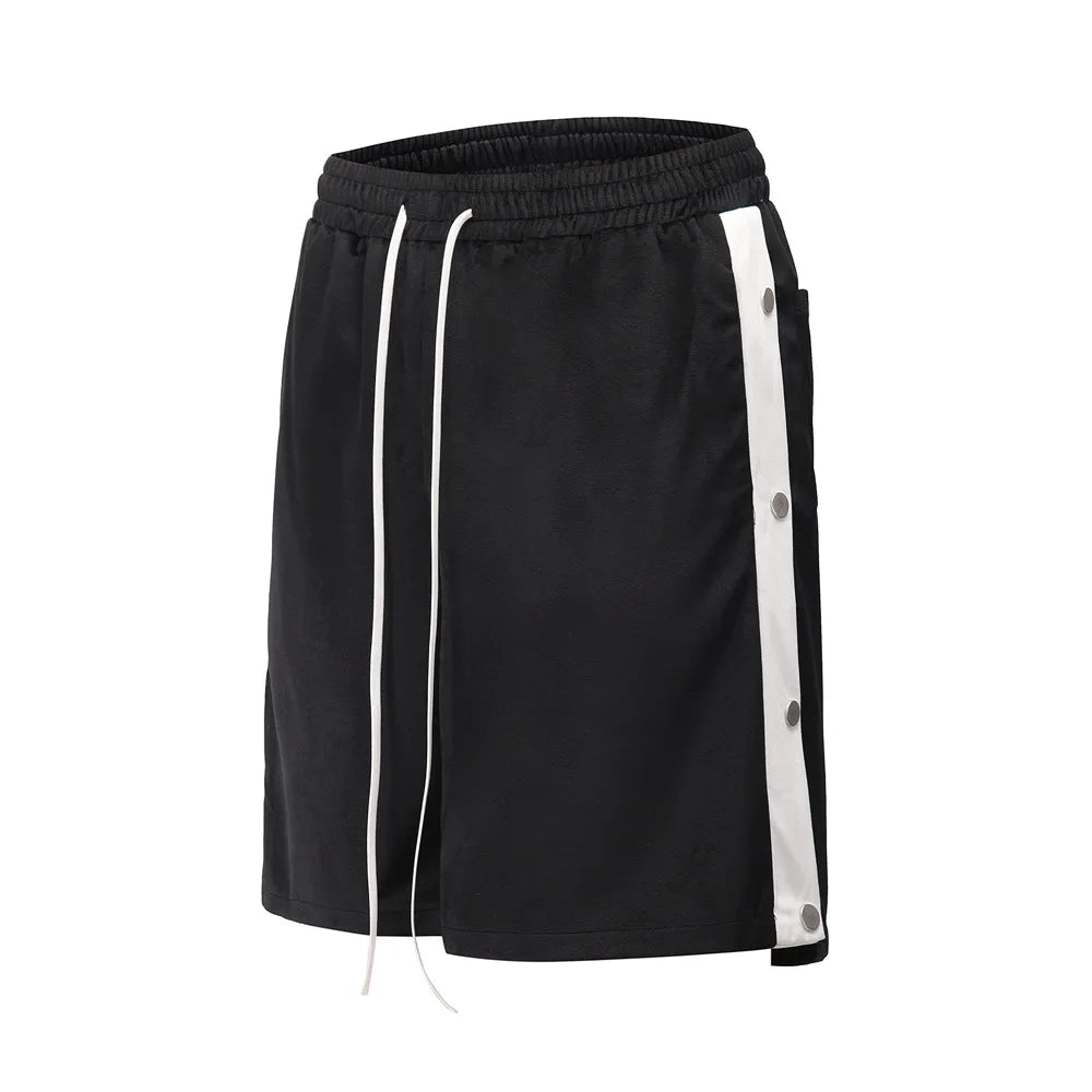 Street Style Casual Elastic Waist Pure Cotton Sweatpants Shorts