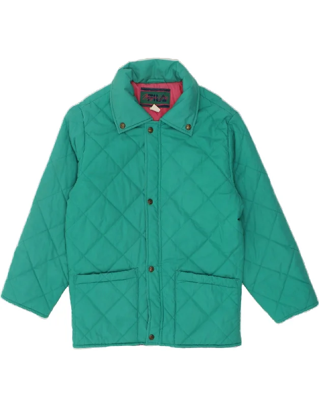 Versatile Wardrobe FILA Mens Quilted Jacket IT 44 XS Green Polyester