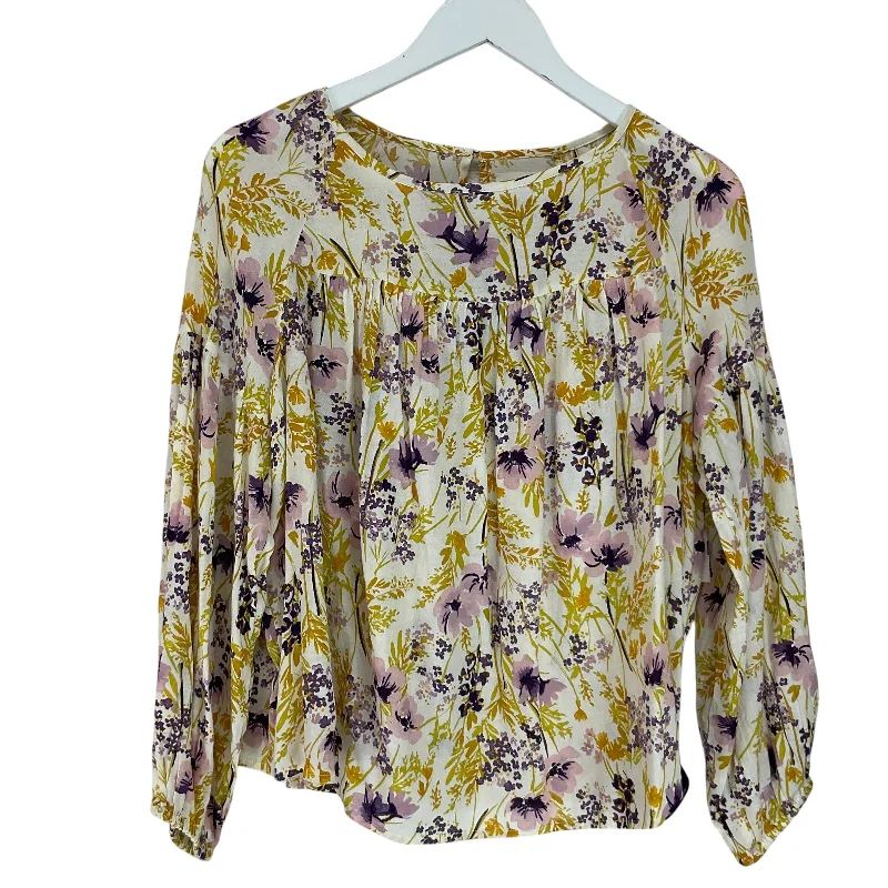 Casual Comfort Top Long Sleeve By Old Navy In Cream, Size: M