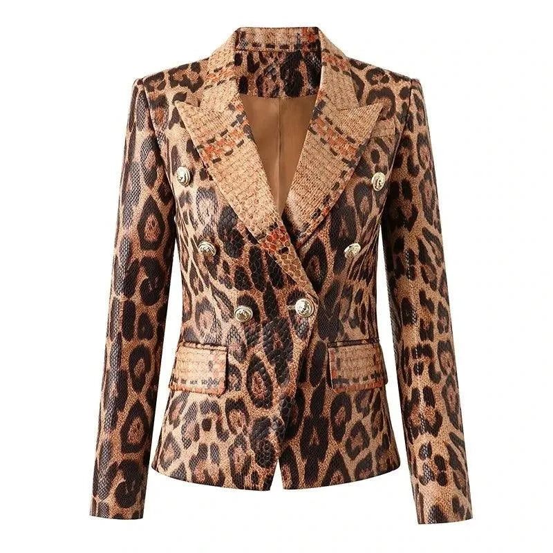 Tailored Comfort Slim Fit Printed Women Blazer