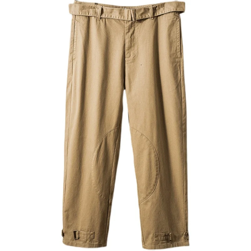 All-Day Wear Men's Loose Mid-waist Military Motorcycle Jogger Workwear Pants