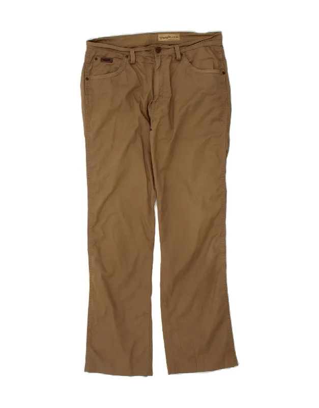 Sporty Styles WRANGLER Mens Arizona Stretch Straight Casual Trousers W34 L30 Brown