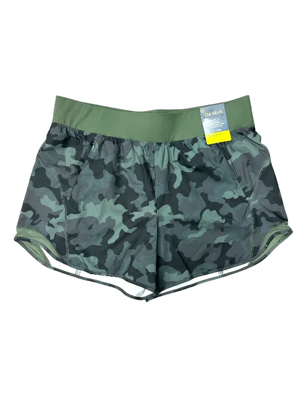 Essential Wardrobe Camouflage Print Athletic Shorts Tek Gear, Size 2x
