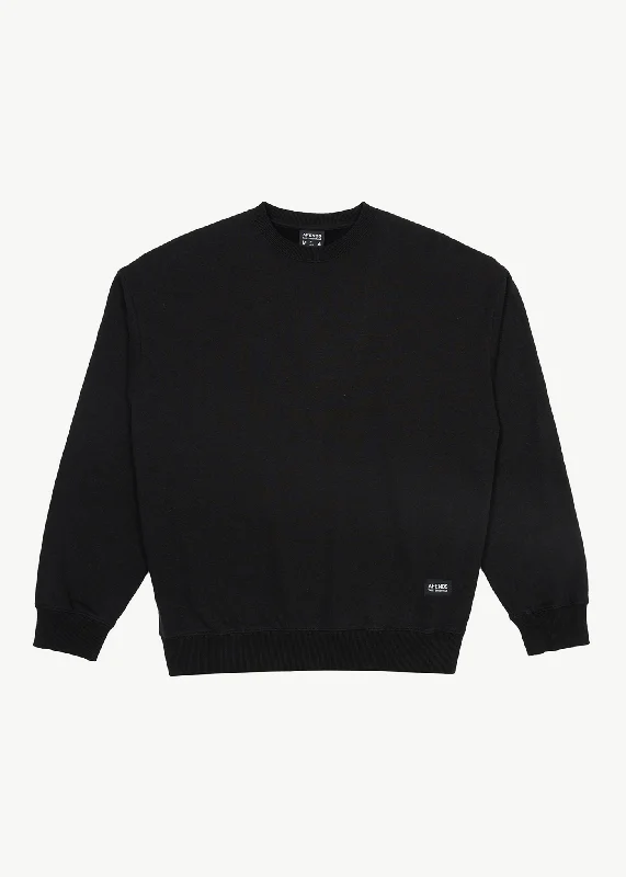 Casual Essentials AFENDS Mens Indica - Crew Neck Jumper - Black
