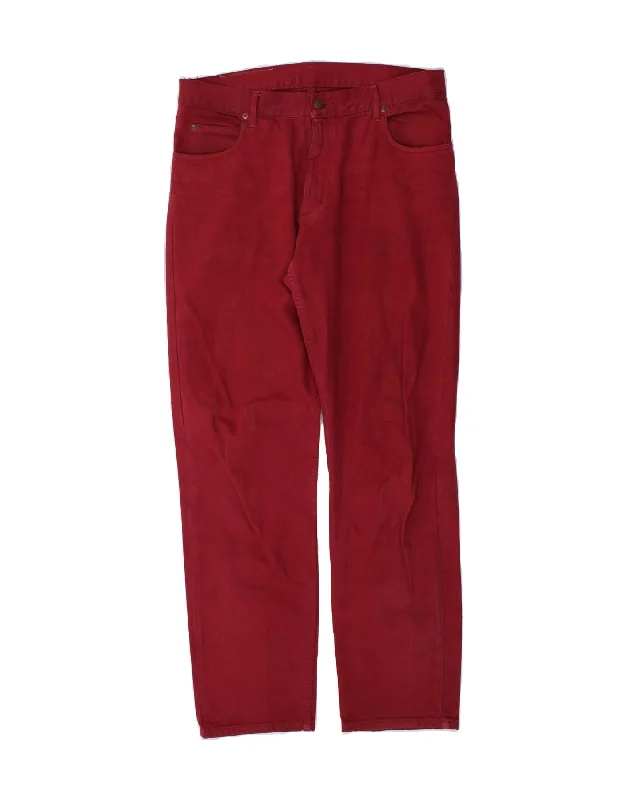 Soft T-Shirts LEE Mens Brooklyn Straight Jeans W34 L32  Red Cotton