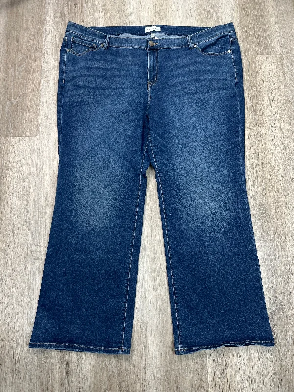 Relaxed Fits Jeans Boot Cut By Lane Bryant In Blue Denim, Size: 28
