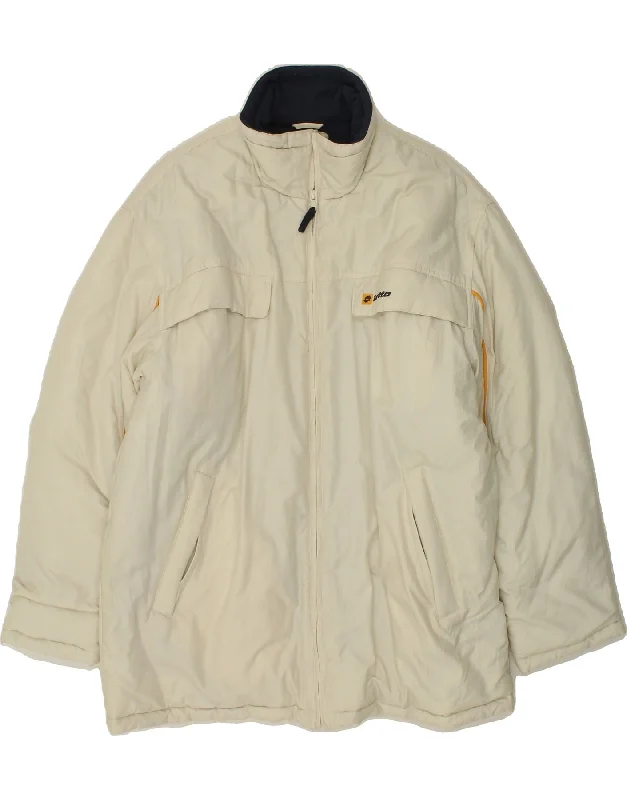 Sporty Suits LOTTO Mens Windbreaker Coat UK 40 Large Off White