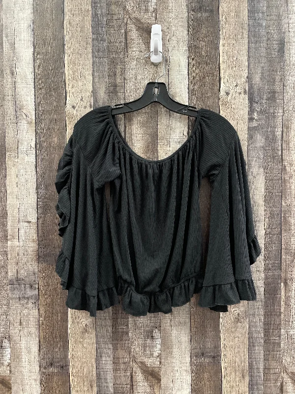 Comfy Jackets Top Long Sleeve By Cme In Black, Size: S