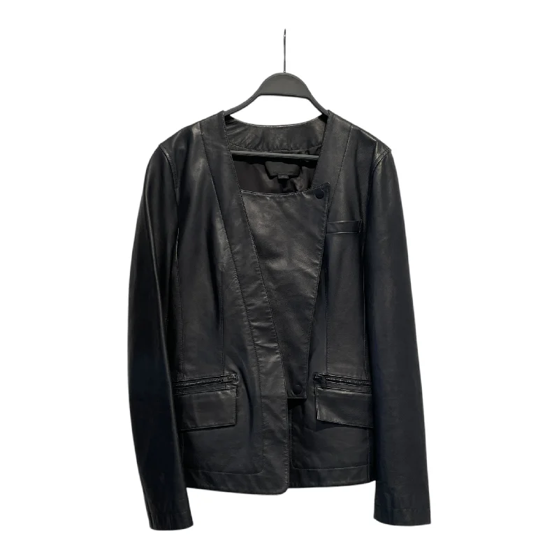 Alexander Wang/Leather Jkt/6/Leather/BLK/SNAP CLOSURE