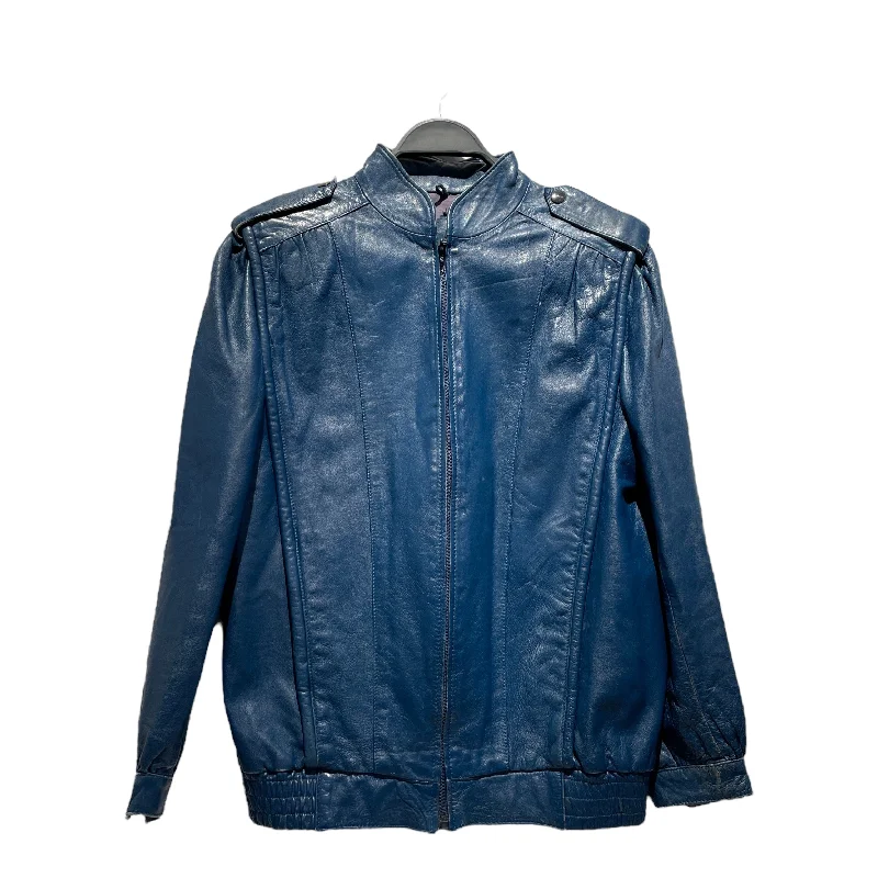 Easy Fashion Vintage/Leather Jkt/M/Leather/BLU/SERGIO
