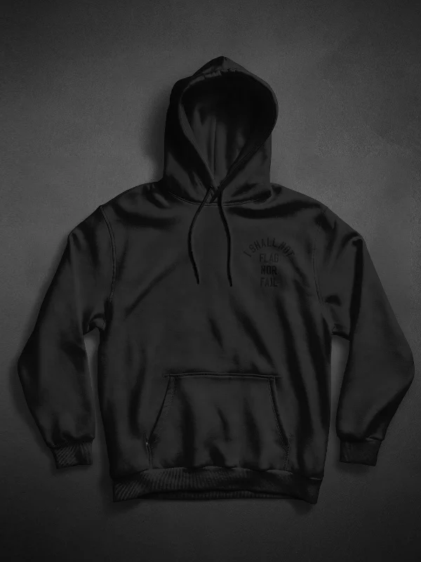 Easy Fashion ANTHEM HOODIE- BLACK/BLACK