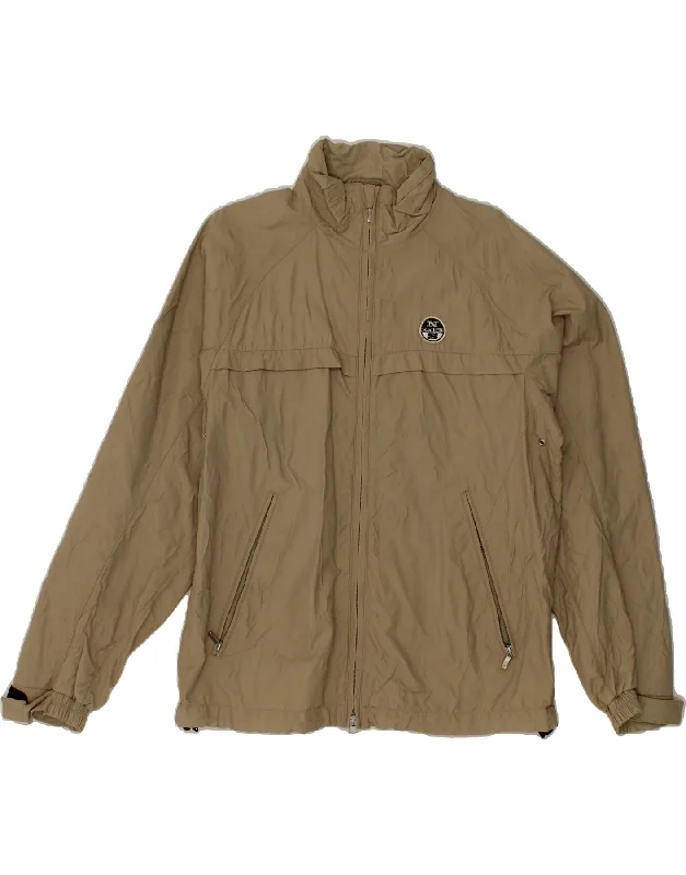Comfortable Style NORTH SAILS Mens Rain Jacket UK 38 Medium Brown Nylon