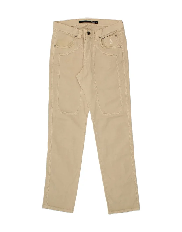 Classic Jackets JECKERSON Mens Slim Casual Trousers W34 L33  Beige Cotton