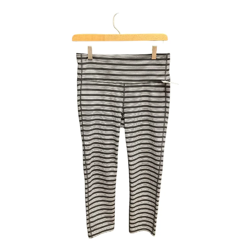 Classic Jackets Athletic Capris By Athleta In Striped Pattern, Size: M
