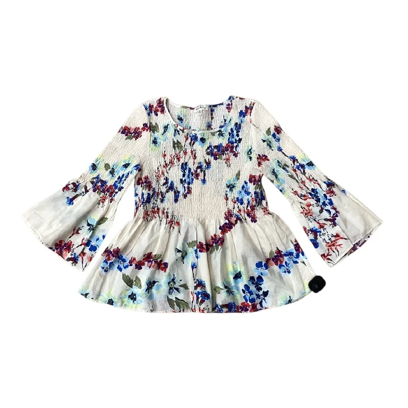 Top 3/4 Sleeve By Jane And Delancey In Floral Print, Size: Xs