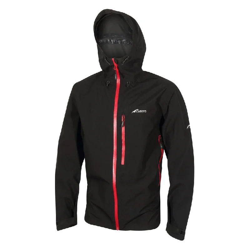 Outdoor Wear Mens Lightweight Waterproof Jacket Black
