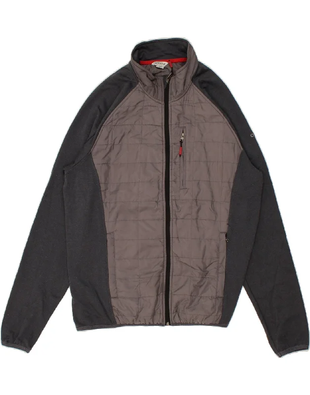 Modern Apparel ORVIS Mens Bomber Jacket UK 40 Large Grey Colourblock Polyester