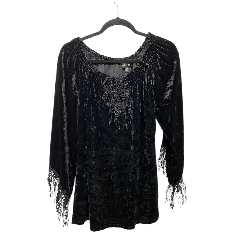 Classic Jackets Top 3/4 Sleeve By Melissa Paige In Black, Size: M