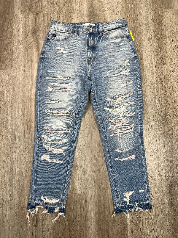 Trendy Apparel Jeans Straight By Kancan In Blue Denim, Size: 8