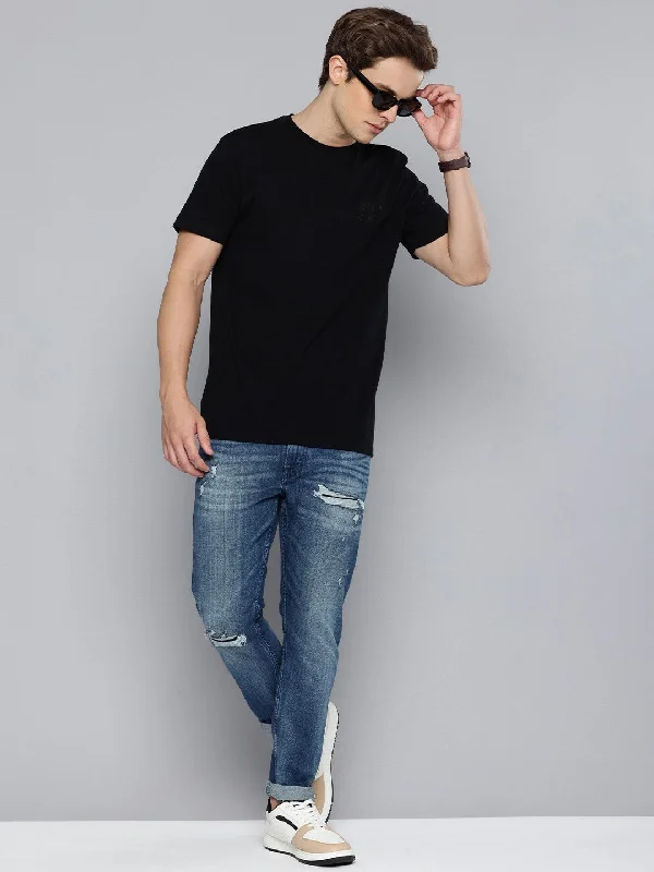 Versatile Looks Men's Skinny Taper Fit Blue Jeans