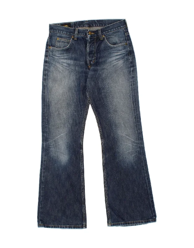 Comfy Jackets LEE Mens Bootcut Jeans W32 L32 Blue Cotton