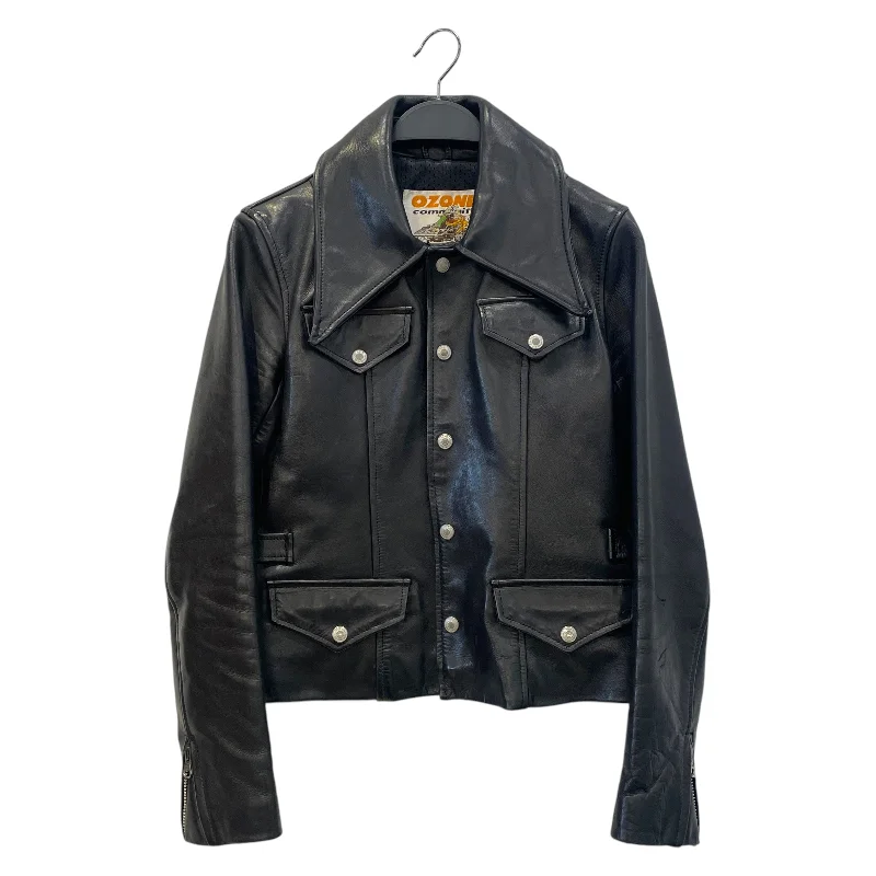 Street Style ozone community/Leather Jkt/FREE/Leather/BLK/