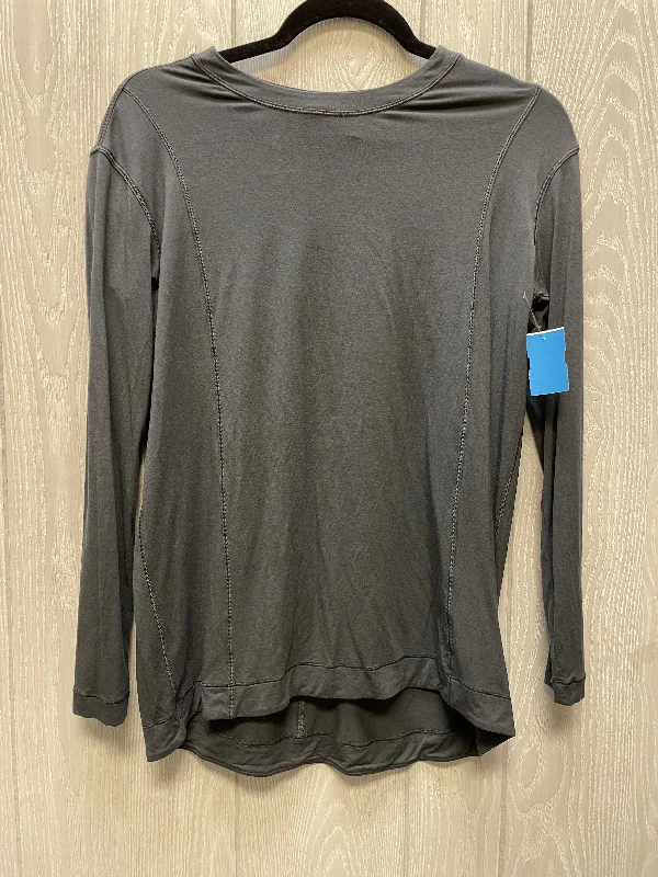 Athletic Top Long Sleeve Crewneck By Lululemon In Grey, Size: Xs