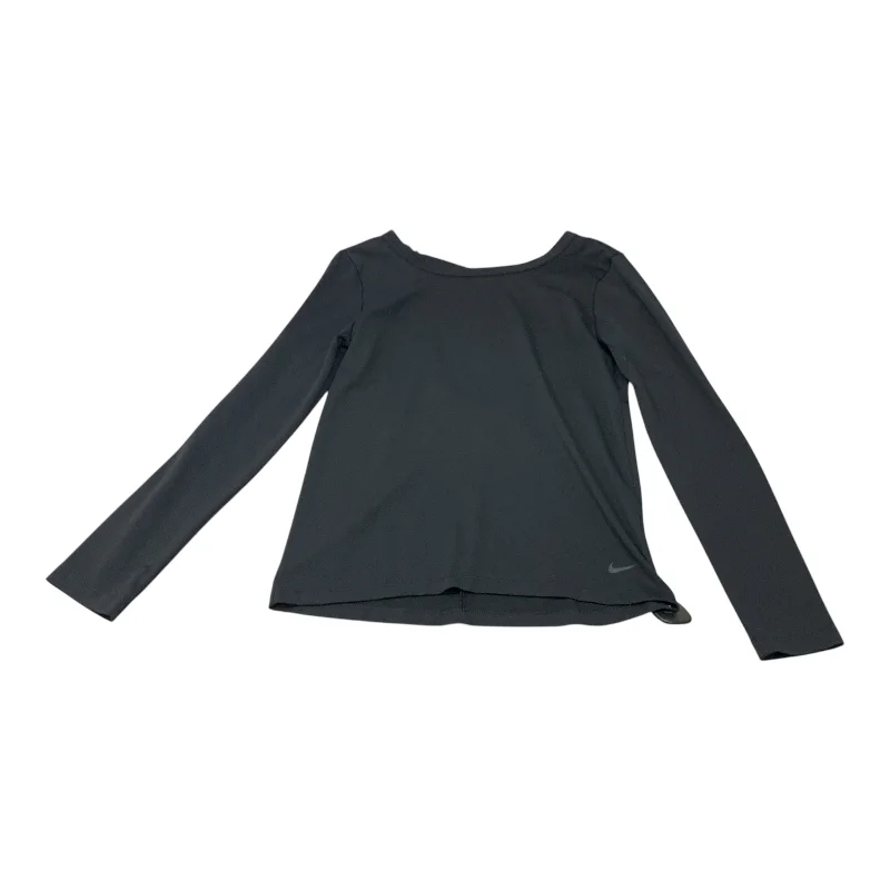 Athletic Top Long Sleeve Crewneck By Nike Apparel In Black, Size: Xs