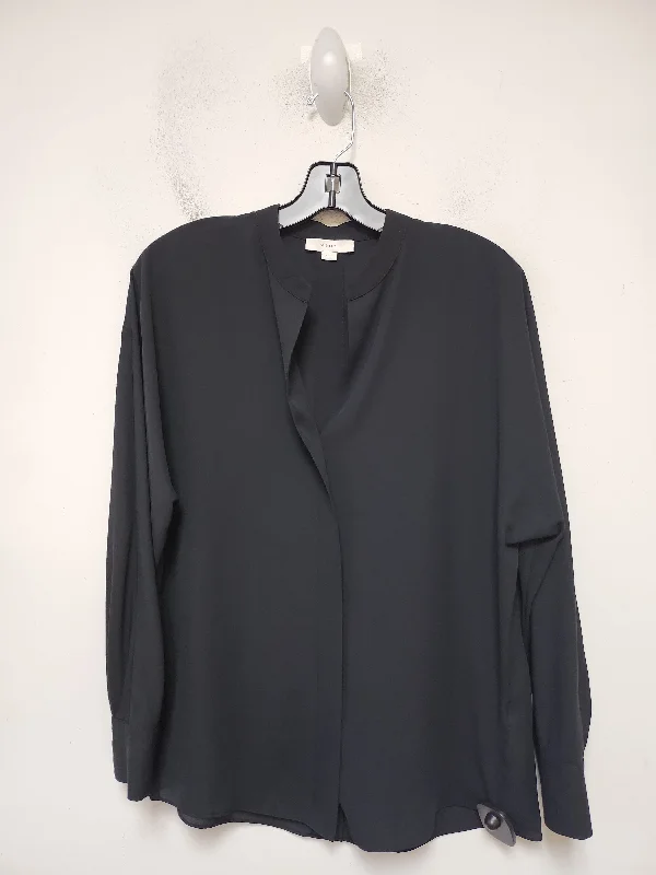 Soft Layers Top Long Sleeve By Vince In Black, Size: Xs