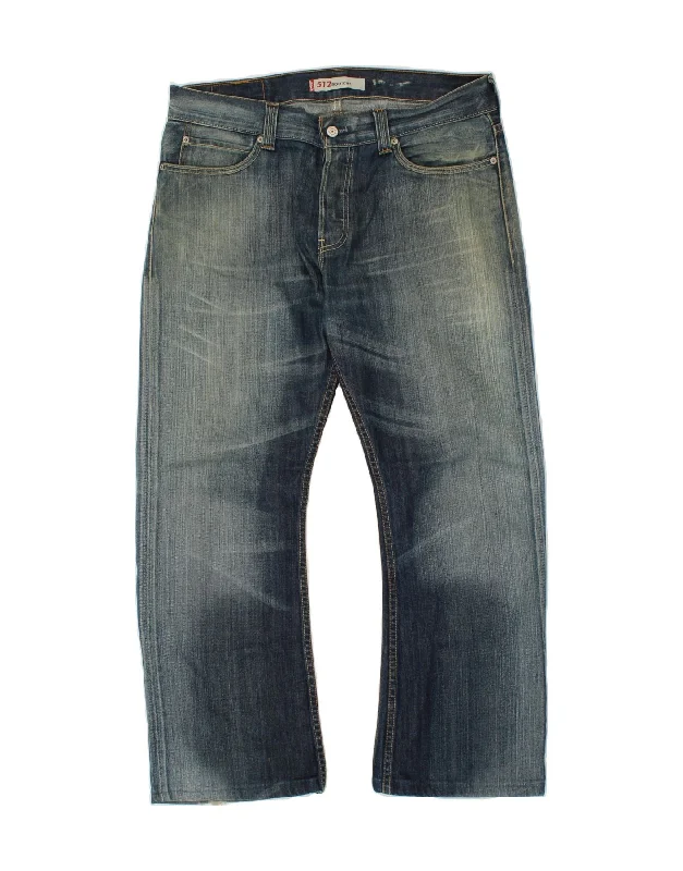 Comfy Jackets LEVI'S Mens 512 Bootcut Jeans W36 L27  Blue Cotton