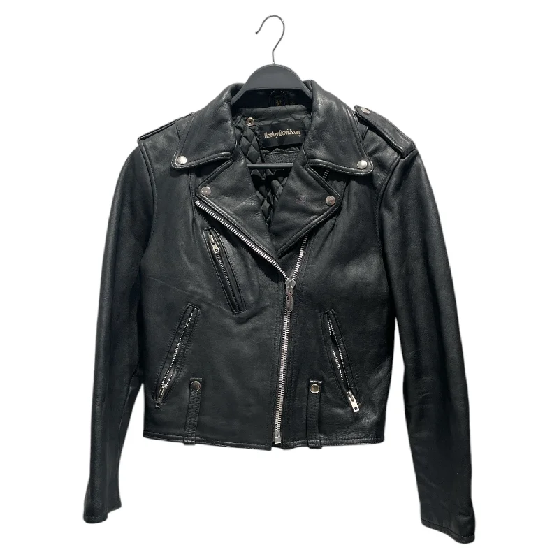 Outdoor Wear HARLEY DAVIDSON/Leather Jkt/34/Leather/BLK/Harley leather jkt