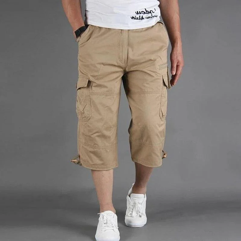 Modern Apparel Men's Casual Knee Length Cargo Shorts