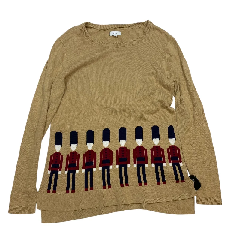 Modern Apparel Top Long Sleeve By Crown And Ivy In Tan, Size: S