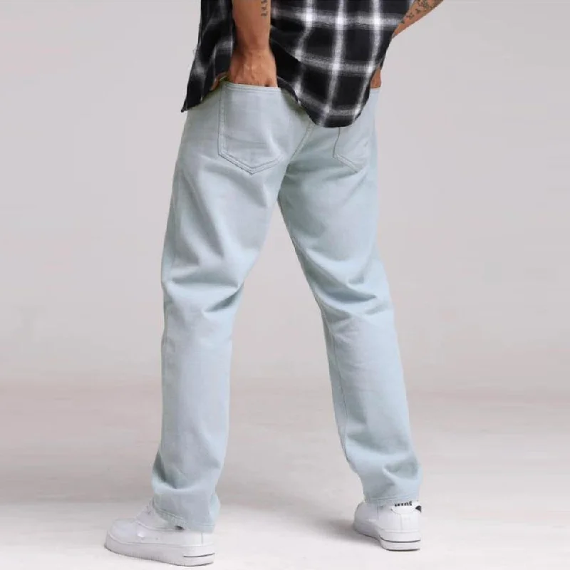 Men's Baggy Casual Solid Color Jeans