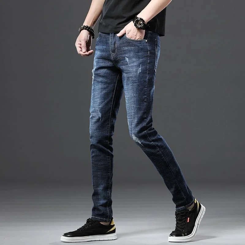 Classic Wear JANTOUR Men's Casual Slim Fit Jeans