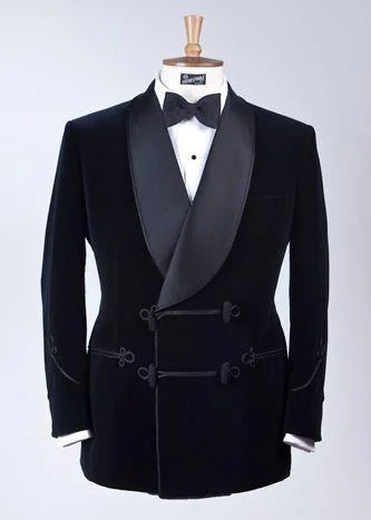 Relaxed Wardrobe Men Blazer - Velvet Tuxedo Blazer