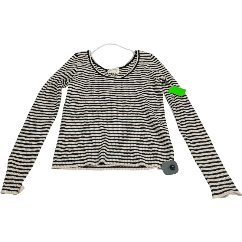 Comfortable Shoes Top Long Sleeve By Universal Thread In Black & Cream, Size: Xl