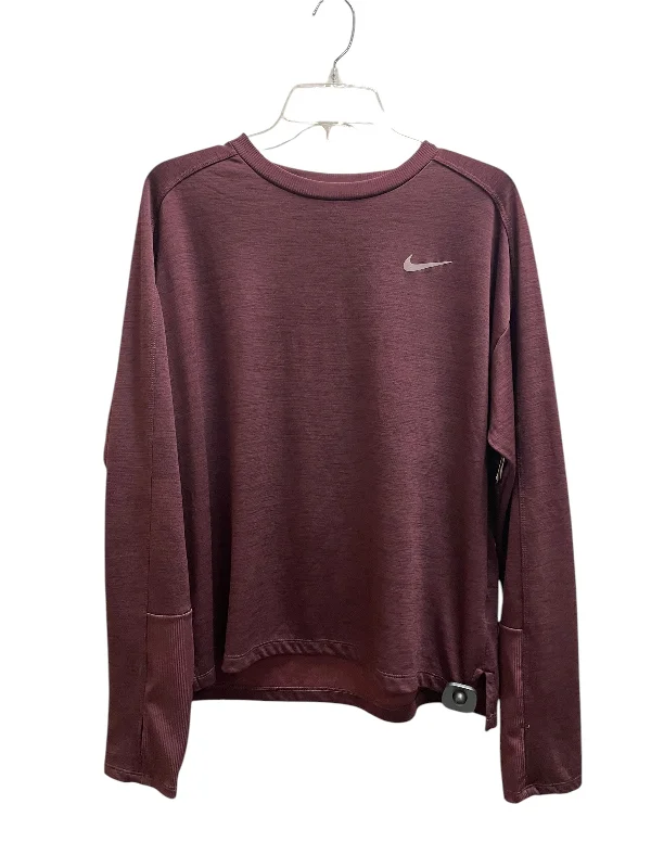 Outdoor Gear Athletic Top Long Sleeve Crewneck By Nike In Red, Size: Xl