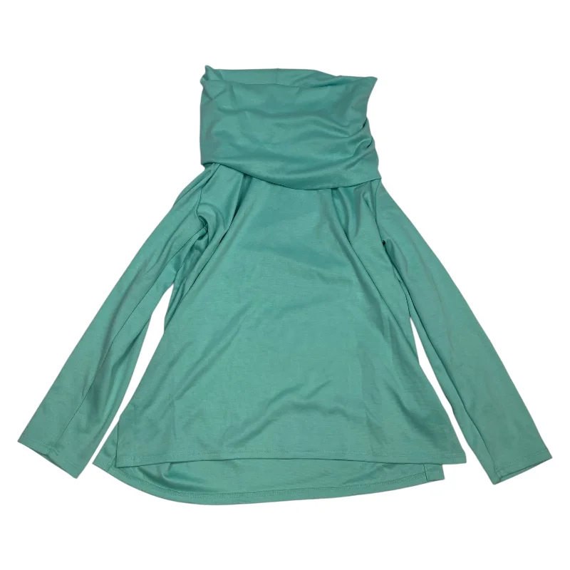 Premium Fabric Top Long Sleeve Basic By Haley & the Hound In Blue, Size: M