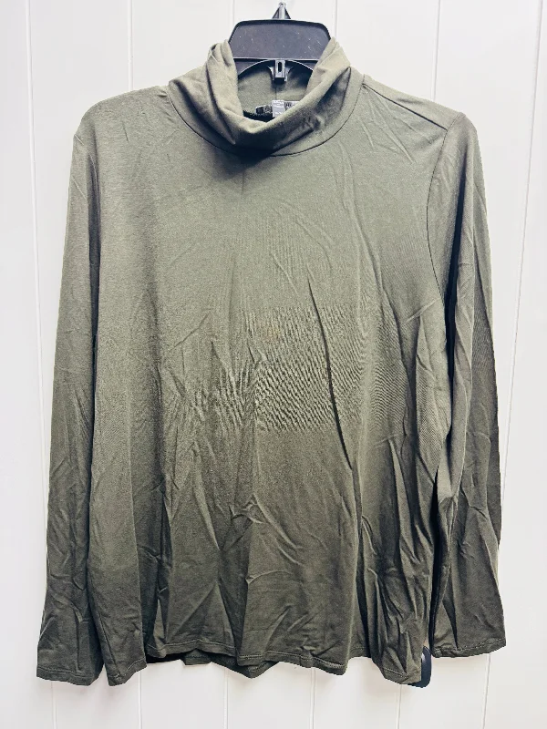 Fashion Comfort Top Long Sleeve By Eileen Fisher In Green, Size: Xl