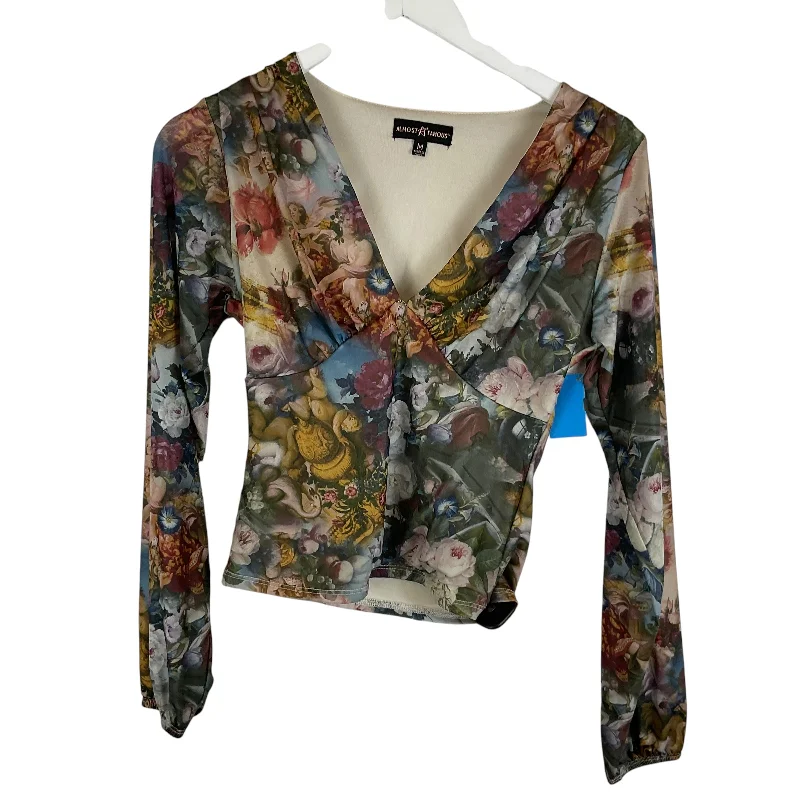 Active Gear Top Long Sleeve By Almost Famous In Multi-colored, Size: M