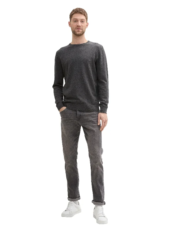 Tom Tailor Light Grey Washed Regular Slim Jeans With Stretch