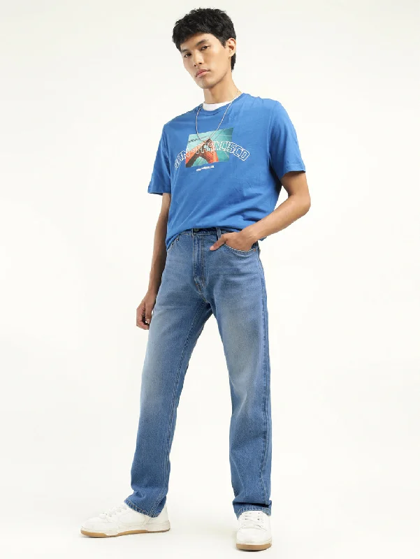 Everyday Outfits Men's 555'96 Relaxed Straight Fit Indigo Jeans