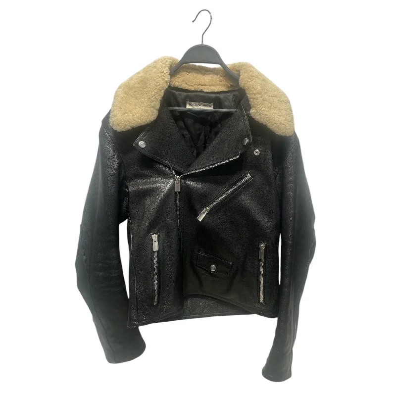 Comfortable Outfits BALENCIAGA/Leather Jkt/50/Leather/BLK/Balenciaga Sherling Leather Comfortable Outfits BALENCIAGA/Leather Jkt/50/Leather/BLK/Balenciaga Sherling Leather