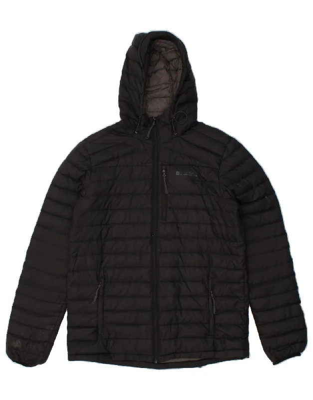 Cozy Sweatshirts MOUNTAIN WAREHOUSE Mens Hooded Padded Jacket UK 38 Medium Black Nylon Cozy Sweatshirts MOUNTAIN WAREHOUSE Mens Hooded Padded Jacket UK 38 Medium Black Nylon