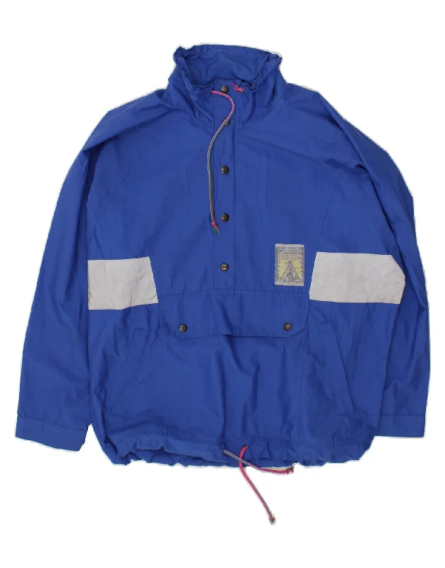 Versatile Wardrobe DOLOMITE Mens Anorak Jacket UK 40 Large  Blue Colourblock Polyester